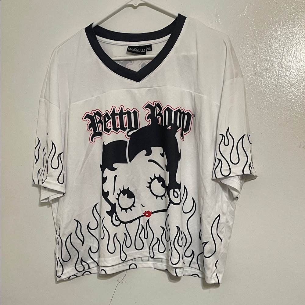 White Betty Boop Graphic Tee